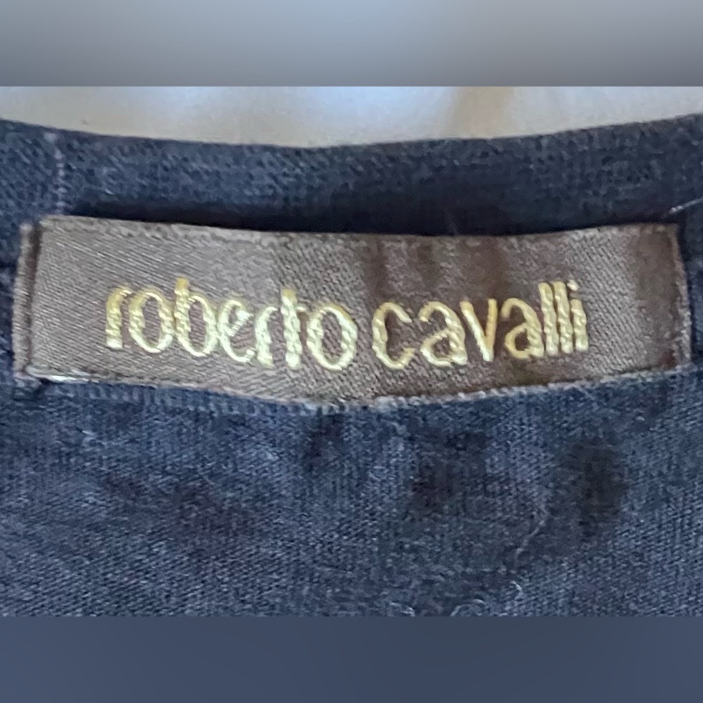 Roberto Cavalli Uomo Black T-Shirt - Picture 6 of 9
